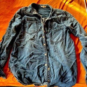 Maurice’s denim shirt.